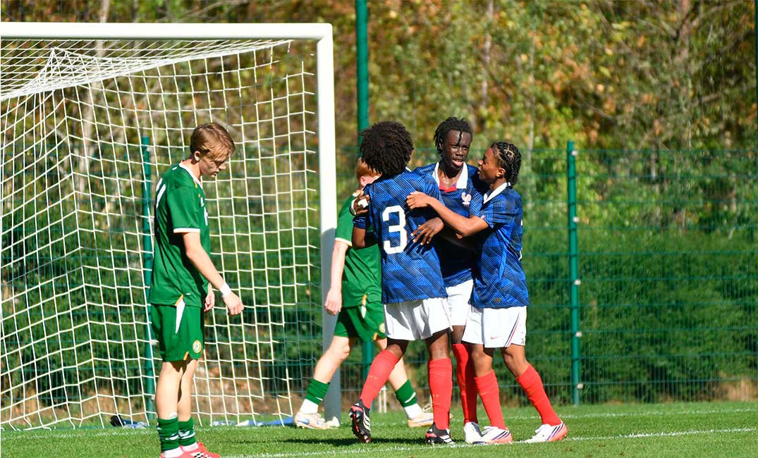 article Match U16 équipe de France contre l'Irlande